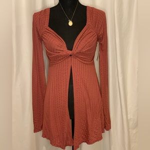 Rust color blouse